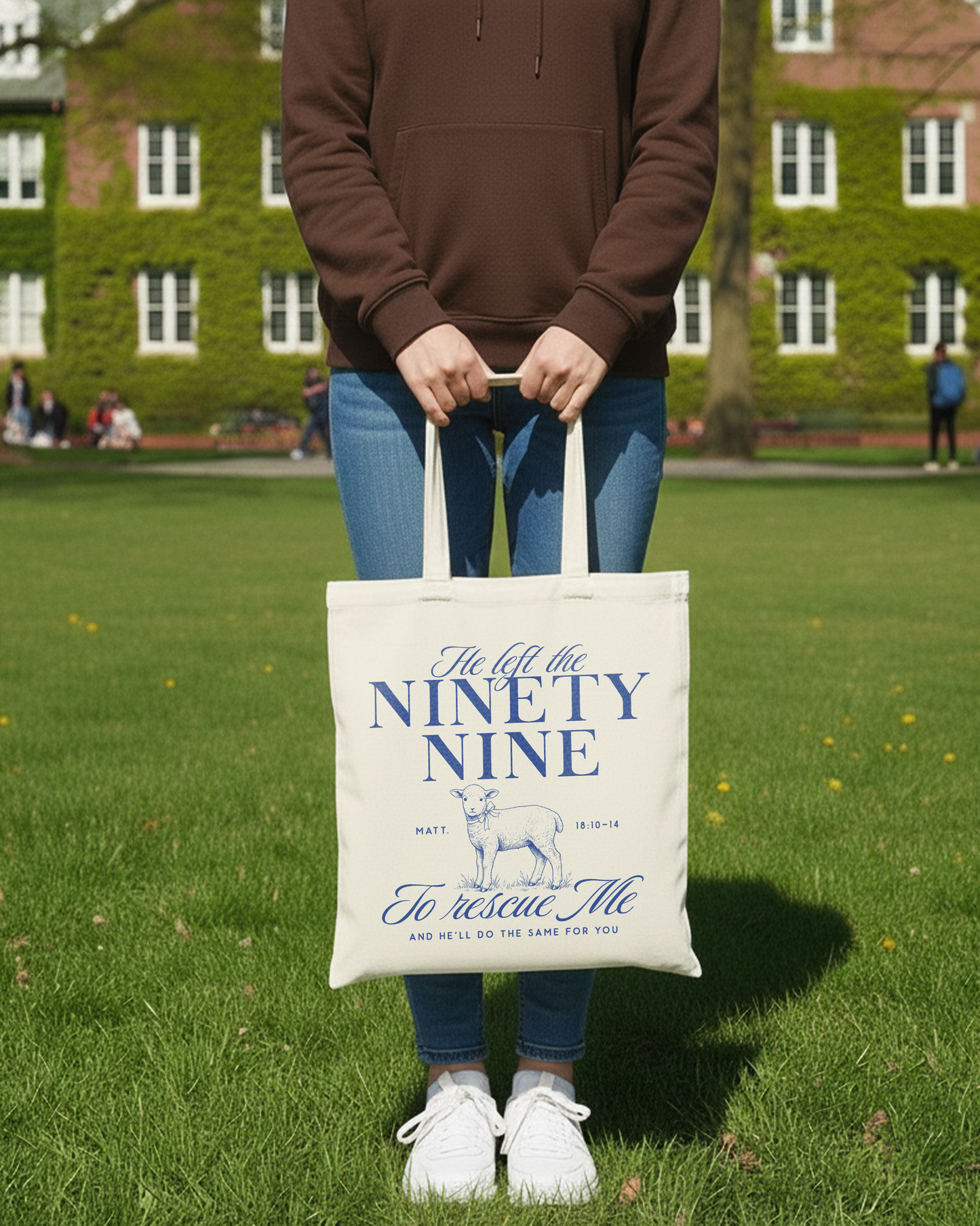 He Left the 99 Tote Bag