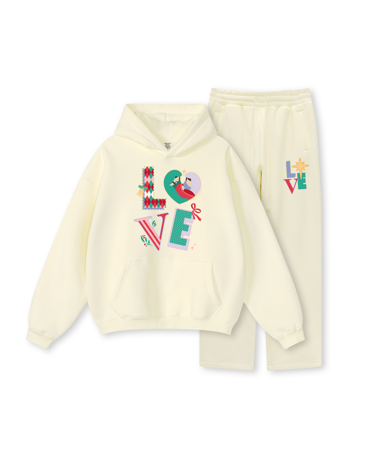 Love Hoodie Two-Piece Set