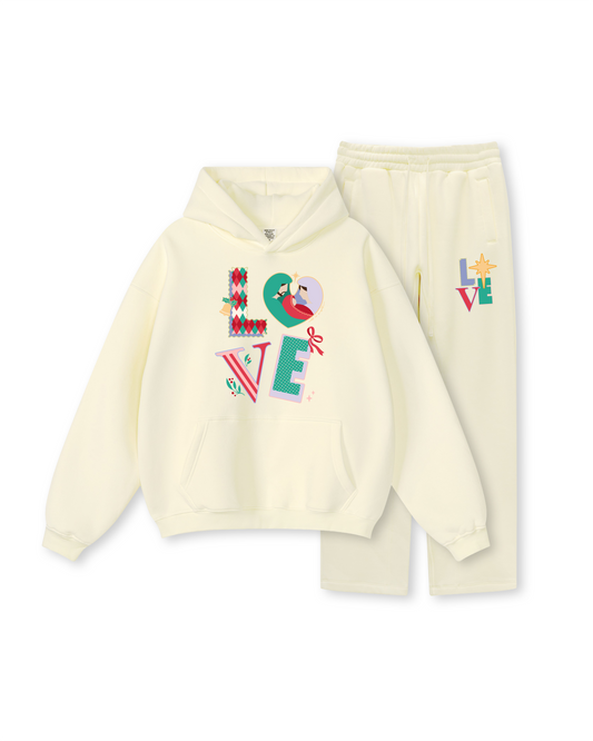 Love Hoodie Two-Piece Set