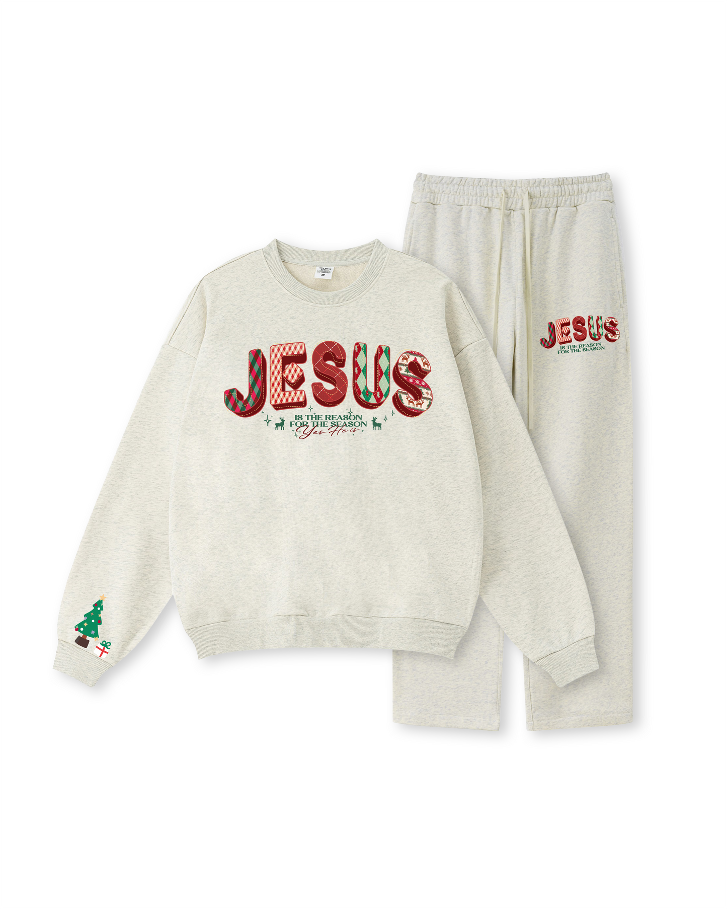 JESUS – Reason for the Season Crewneck Two-Piece Set