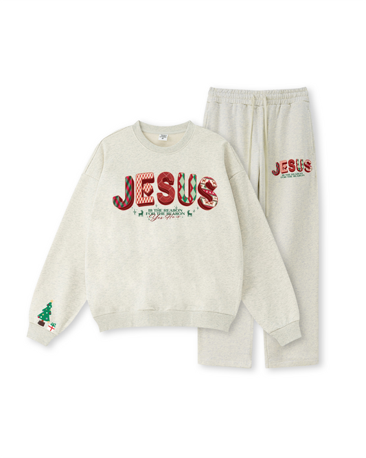 JESUS – Reason for the Season Crewneck Two-Piece Set