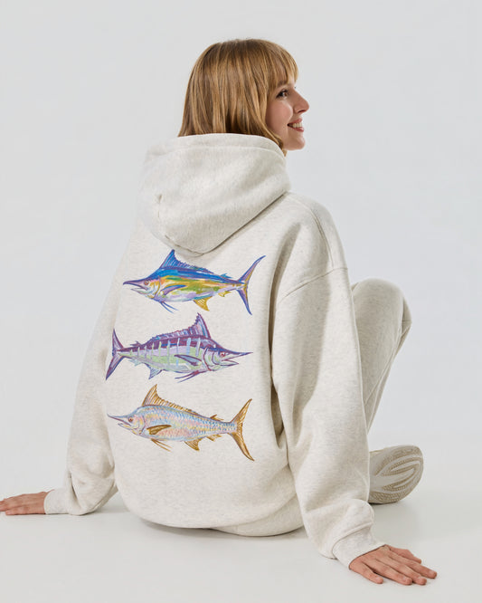 Colorful Marlin Trio Hoodie