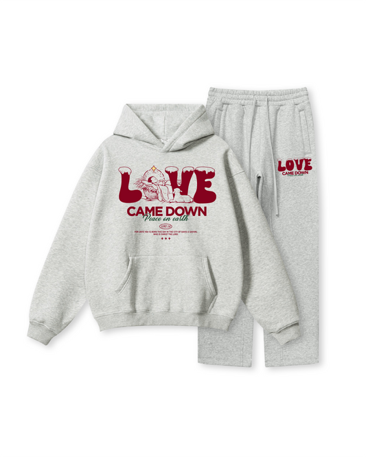 Love Came Down Hoodie Two-Piece Set