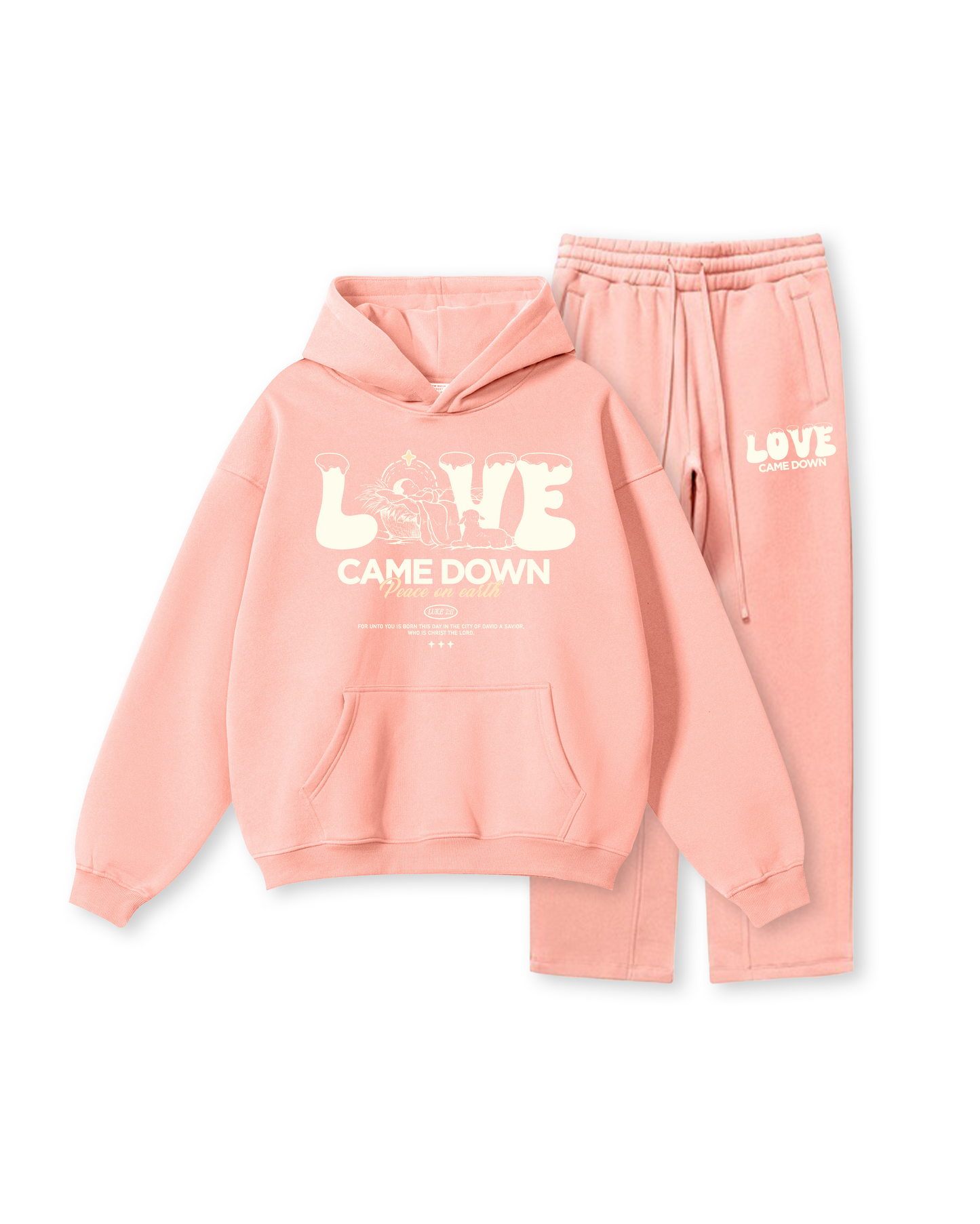 Love Came Down Hoodie Two-Piece Set