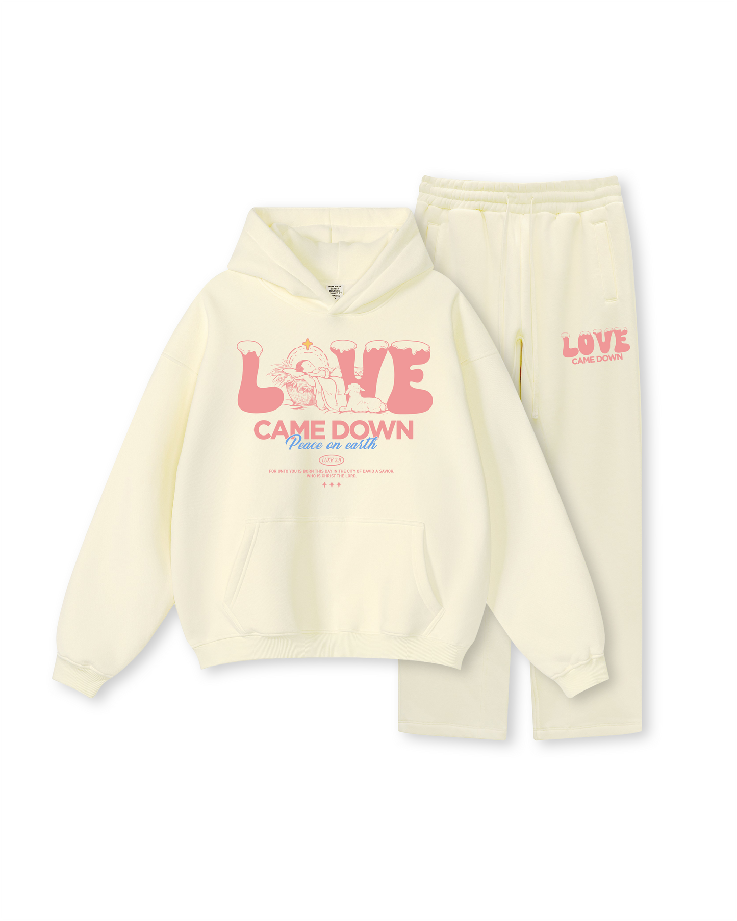 Love Came Down Hoodie Two-Piece Set
