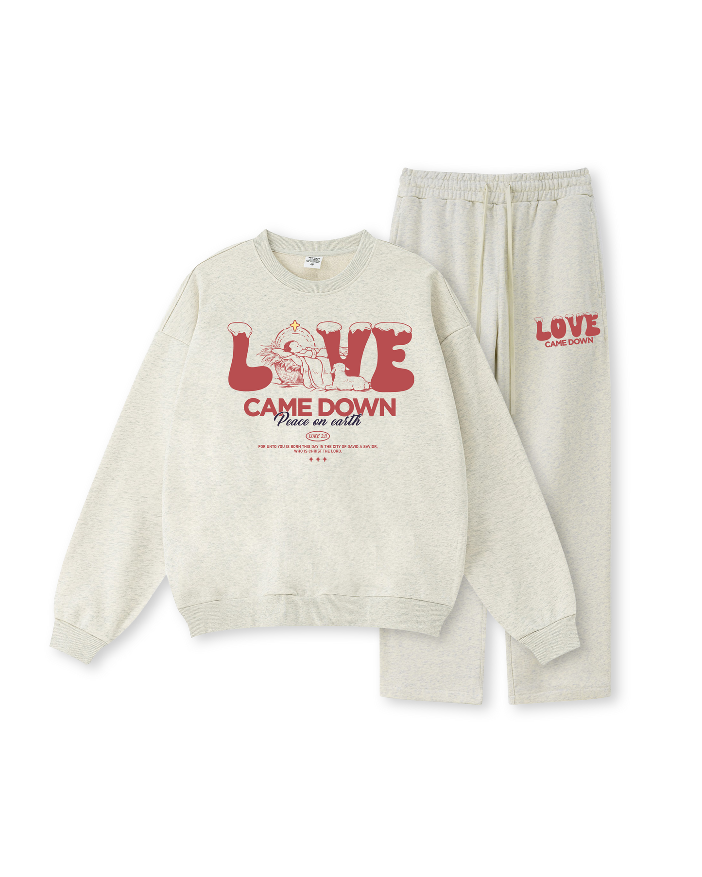 Love Came Down Crewneck Two-Piece Set
