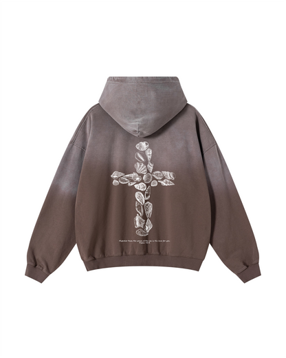 His Love Cross (100% Cotton 480GSM Ultra-Heavyweight ) Hoodie