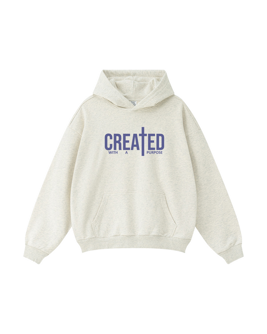 “Created With a Purpose” Cross Hoodie