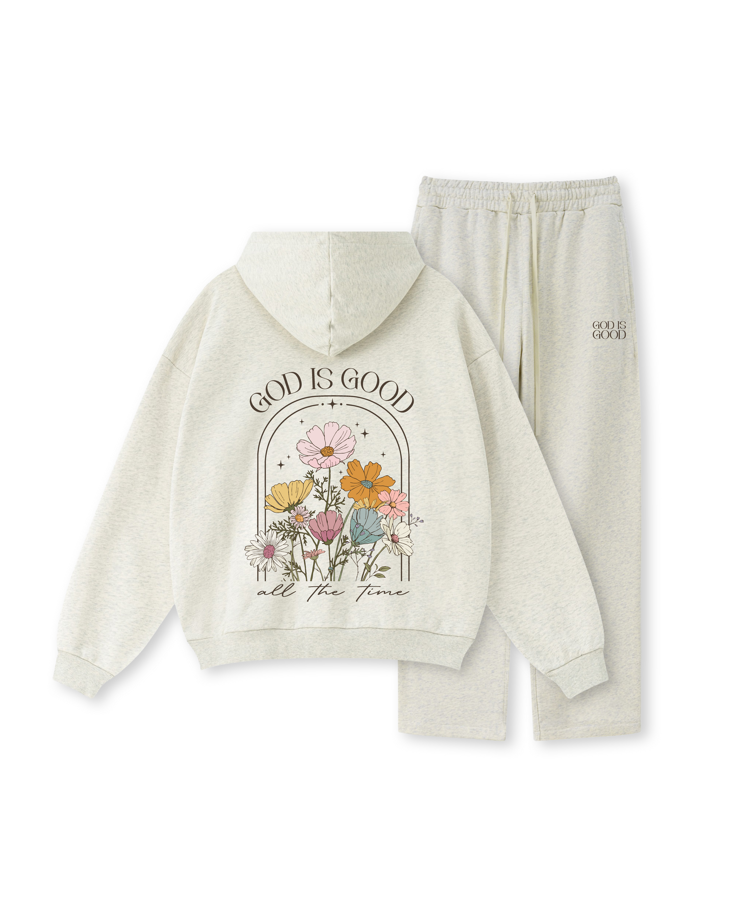“God Is Good” Floral Arch Hoodie
