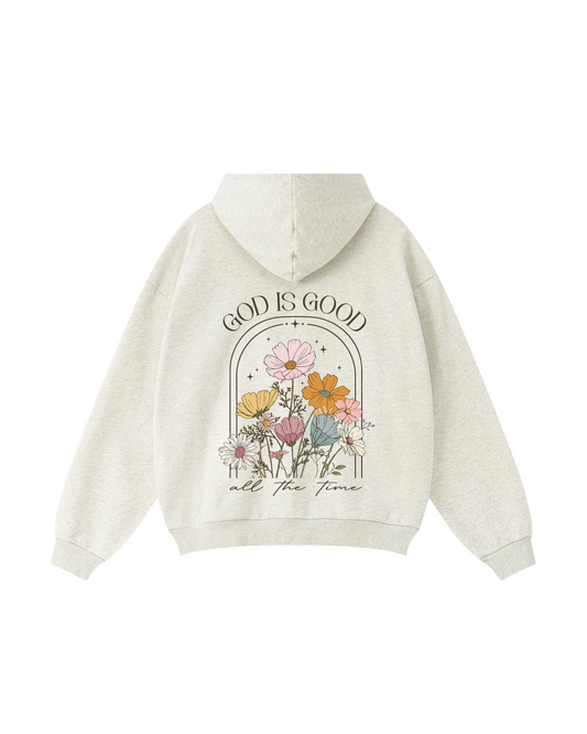 “God Is Good” Floral Arch Hoodie