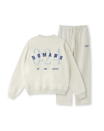 By His Grace Romans 3:24 Crewneck