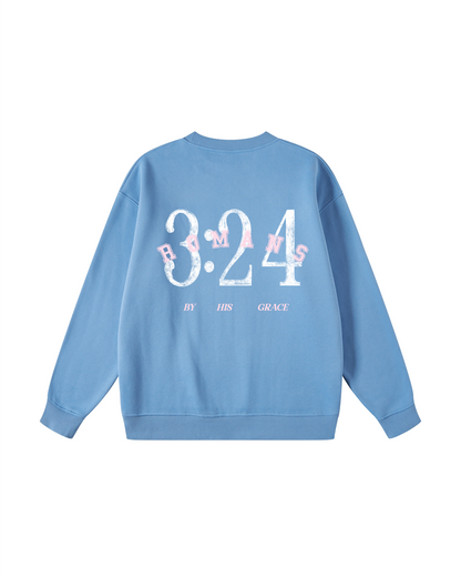 By His Grace Romans 3:24 Crewneck