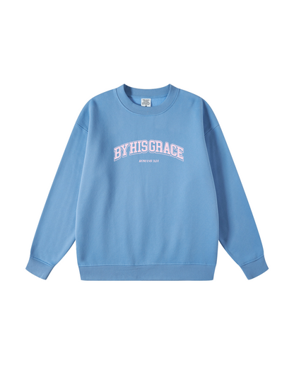 By His Grace Romans 3:24 Crewneck
