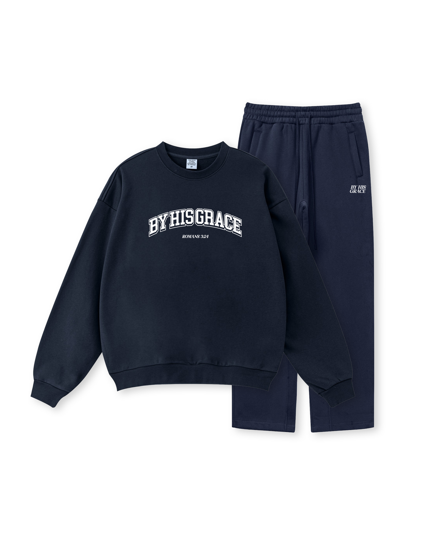 By His Grace Romans 3:24 Crewneck
