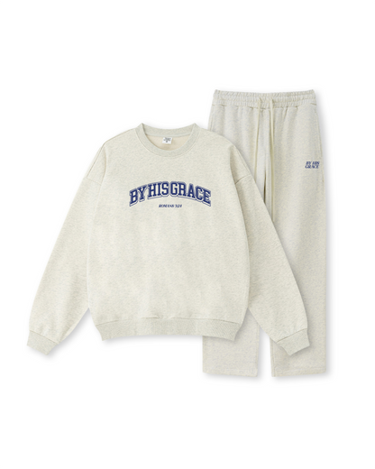 By His Grace Romans 3:24 Crewneck