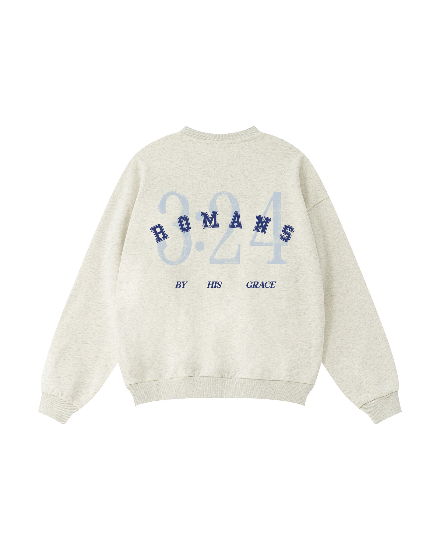 By His Grace Romans 3:24 Crewneck