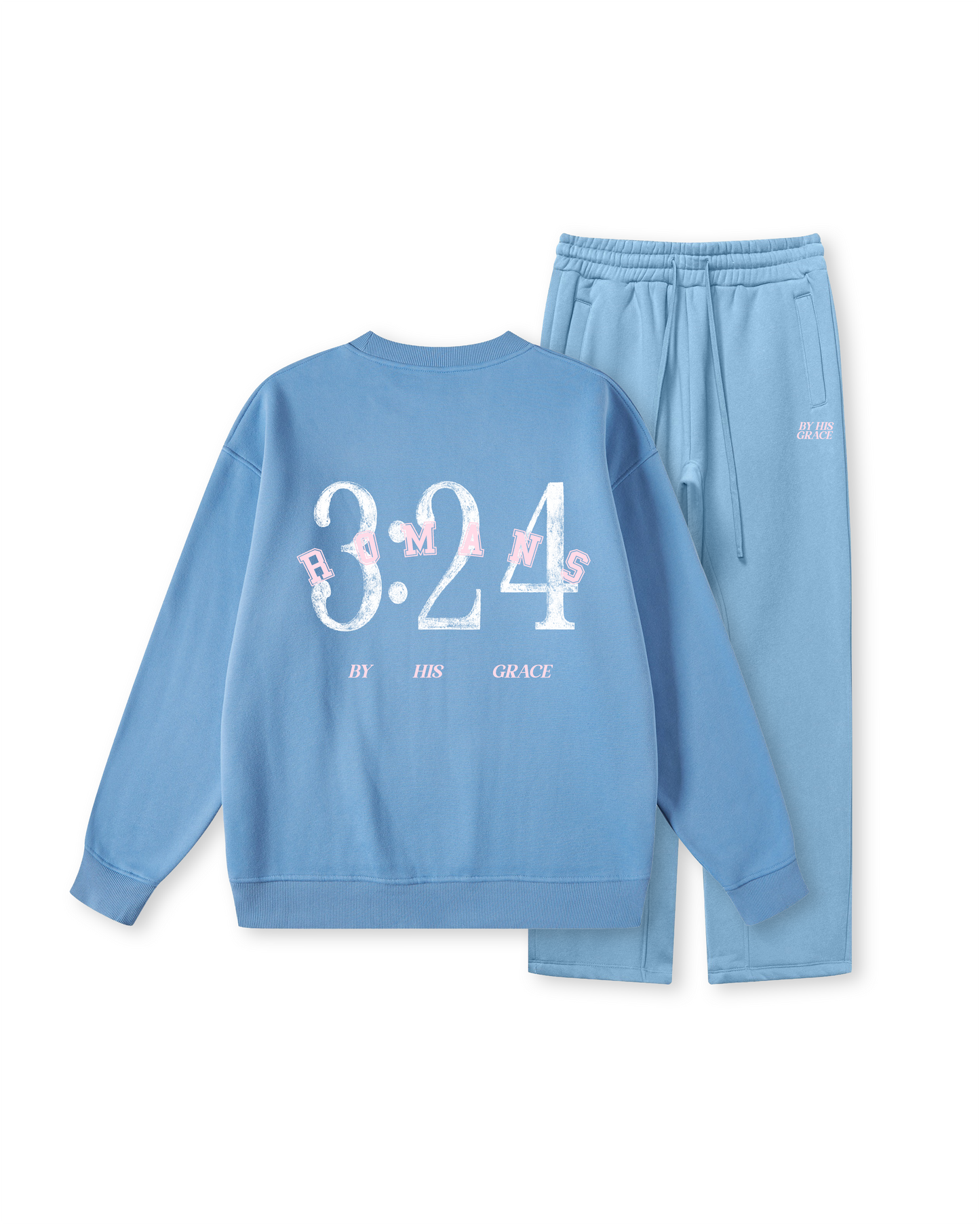 By His Grace Romans 3:24 Crewneck