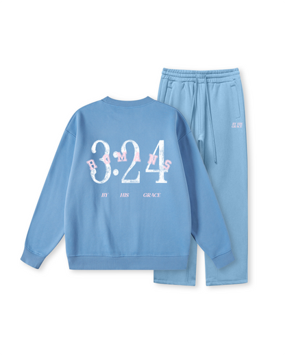 By His Grace Romans 3:24 Crewneck