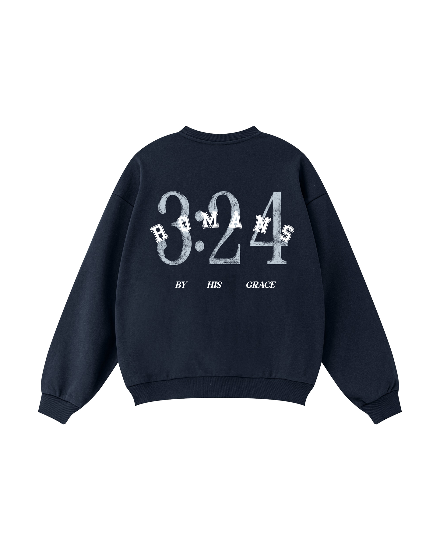 By His Grace Romans 3:24 Crewneck