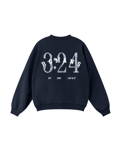 By His Grace Romans 3:24 Crewneck