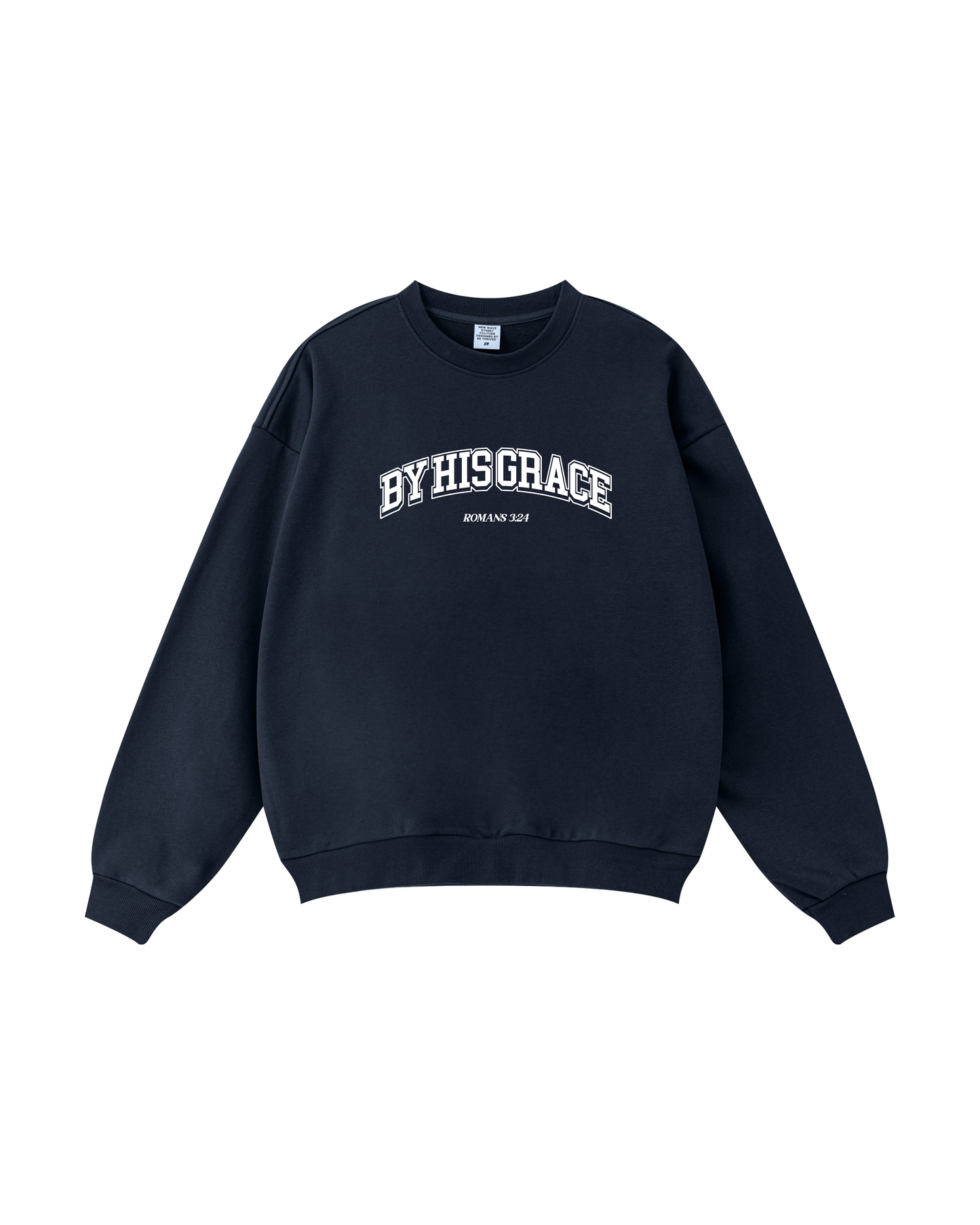 By His Grace Romans 3:24 Crewneck
