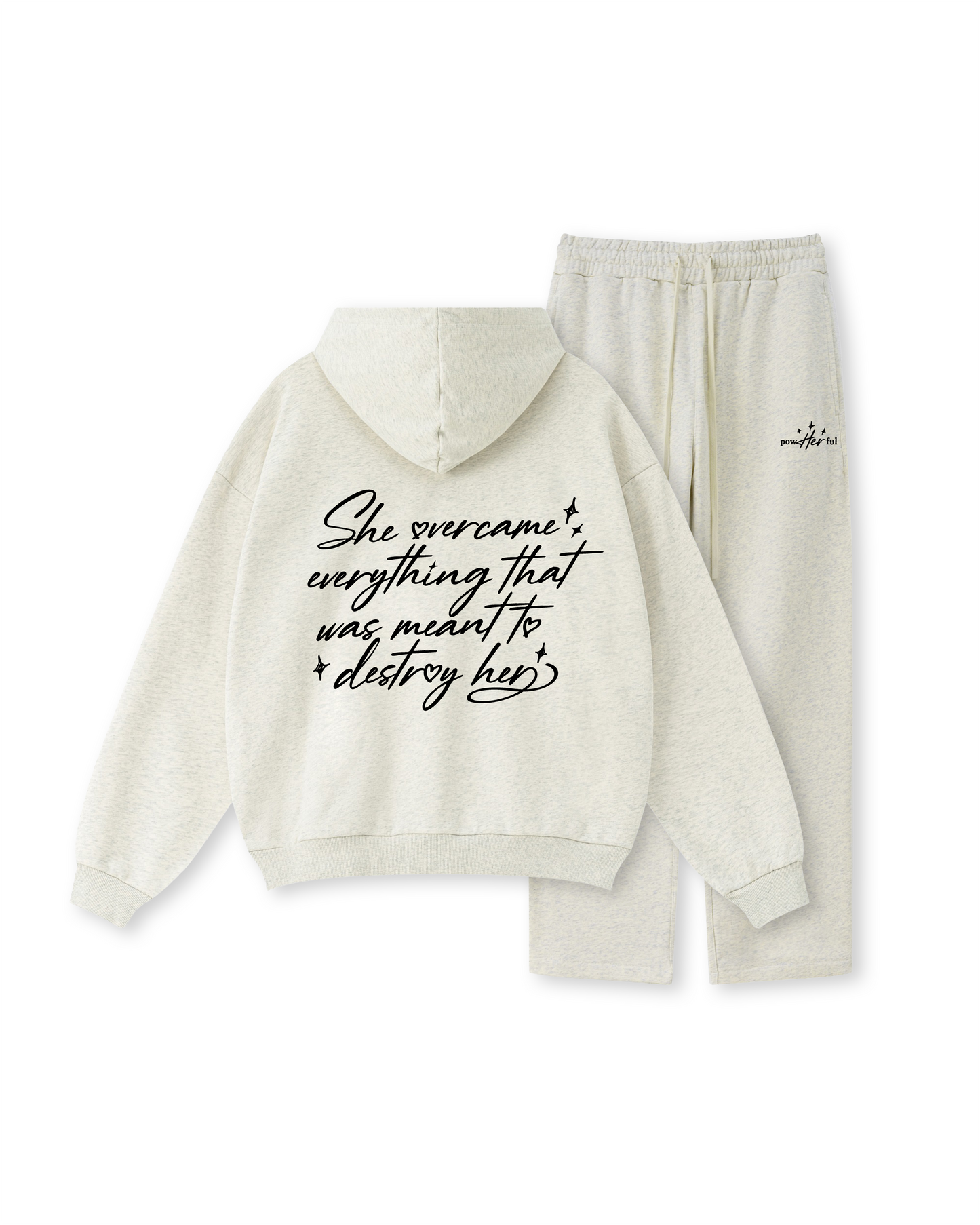 Wear Your Victory: The "She Overcame" Script Hoodie