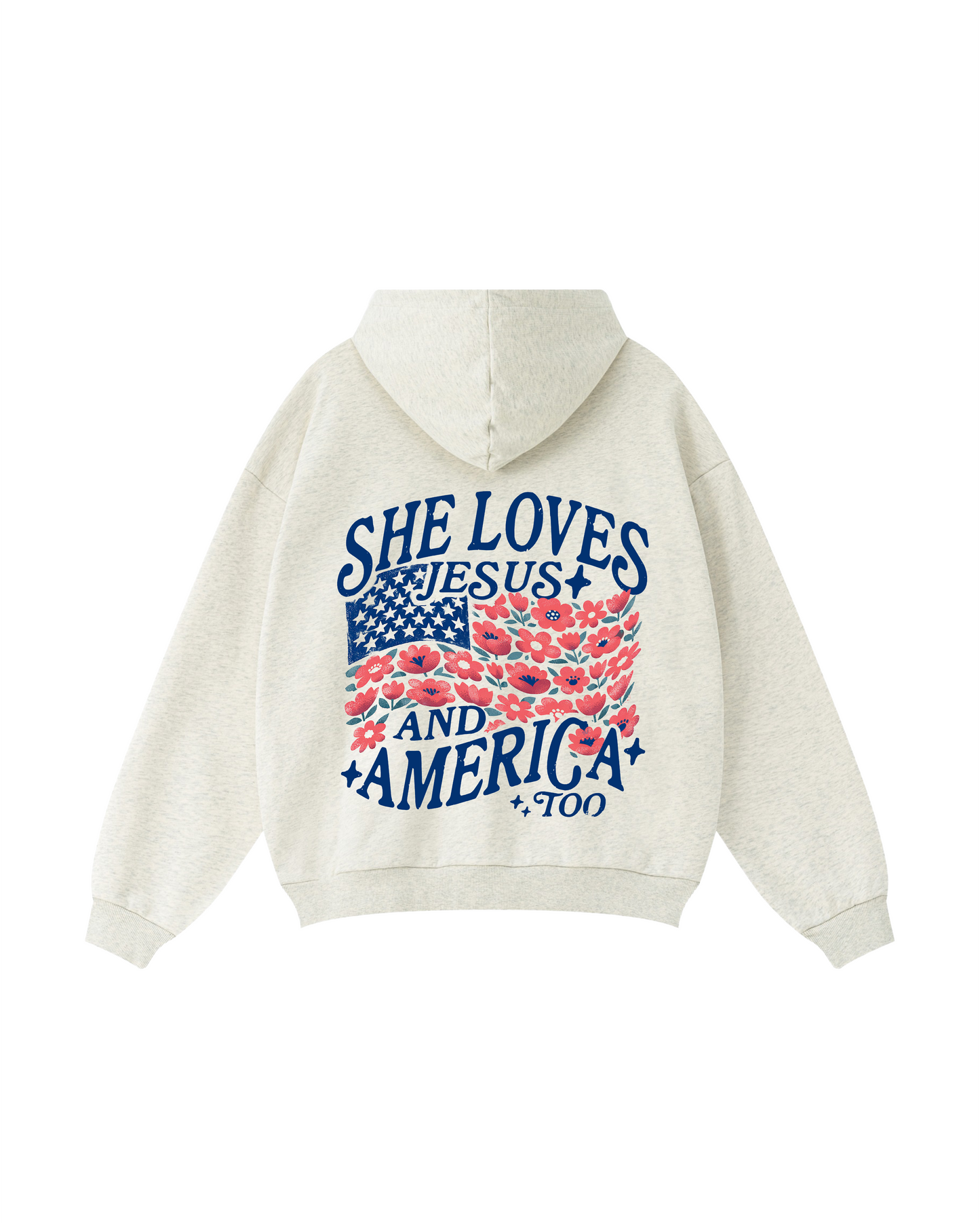 She Loves Jesus and America Too Hoodie