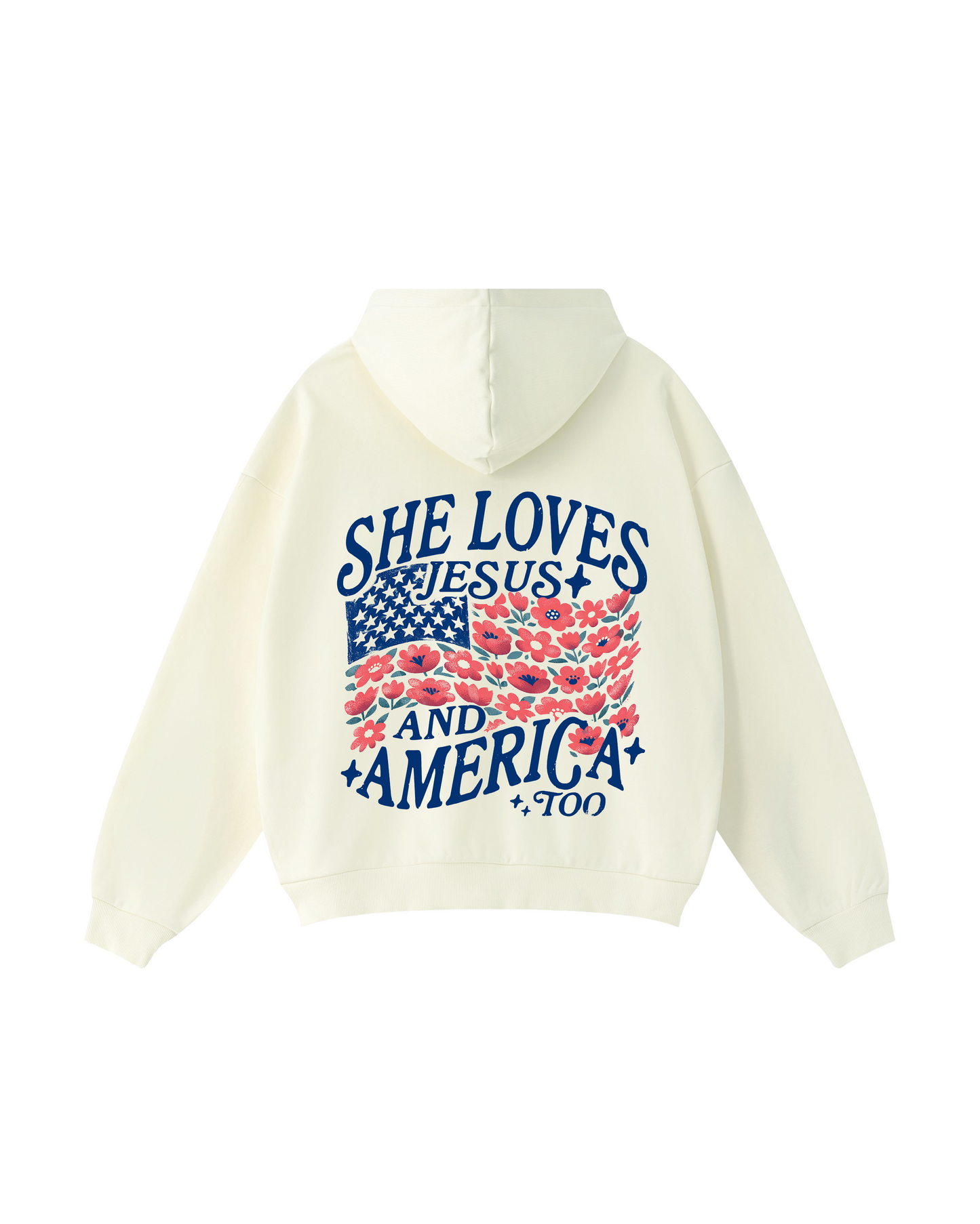 She Loves Jesus and America Too Hoodie