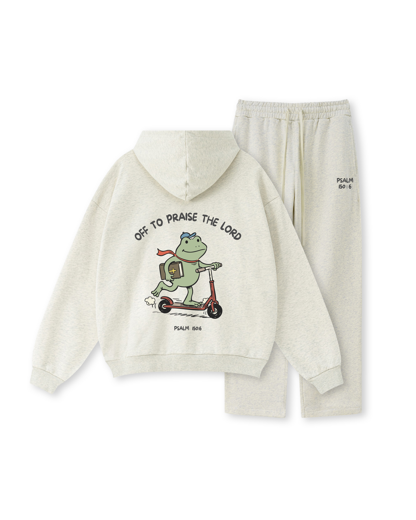 Off to Praise the Lord Frog Hoodie – Psalm 150:6