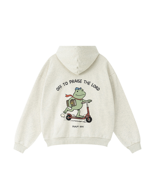 Off to Praise the Lord Frog Hoodie – Psalm 150:6