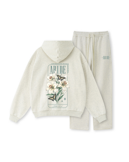 Abide Hoodie – Lily & Butterfly Scripture Graphic (John 15:4)