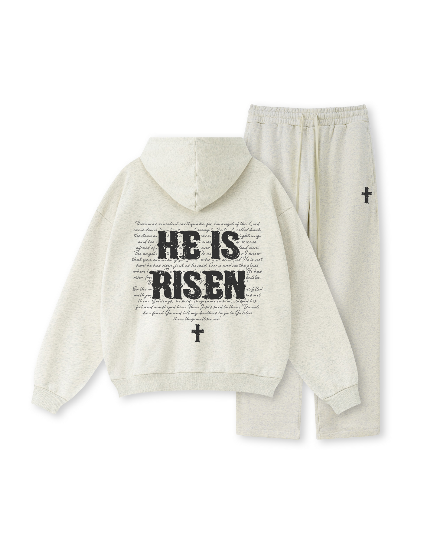 He Is Risen Christian Hoodie | Easter Faith Statement