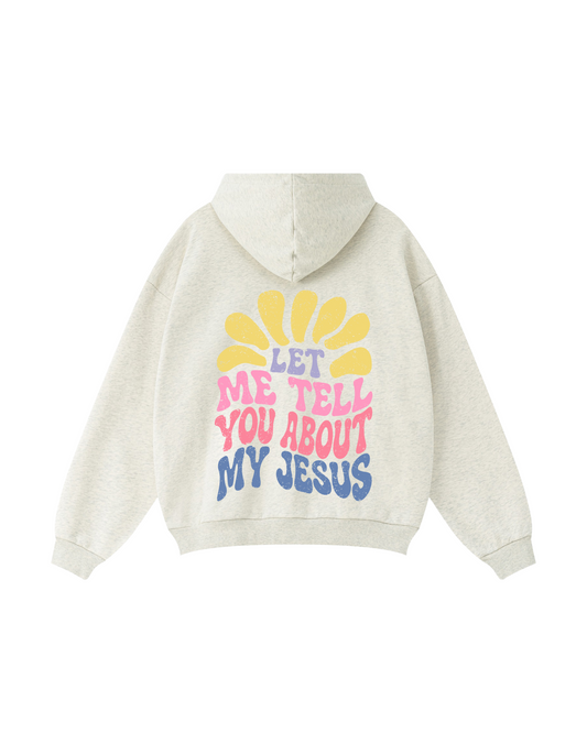 Let Me Tell You About My Jesus™ Retro Groovy Hoodie