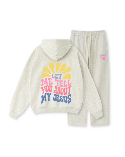 Let Me Tell You About My Jesus™ Retro Groovy Hoodie