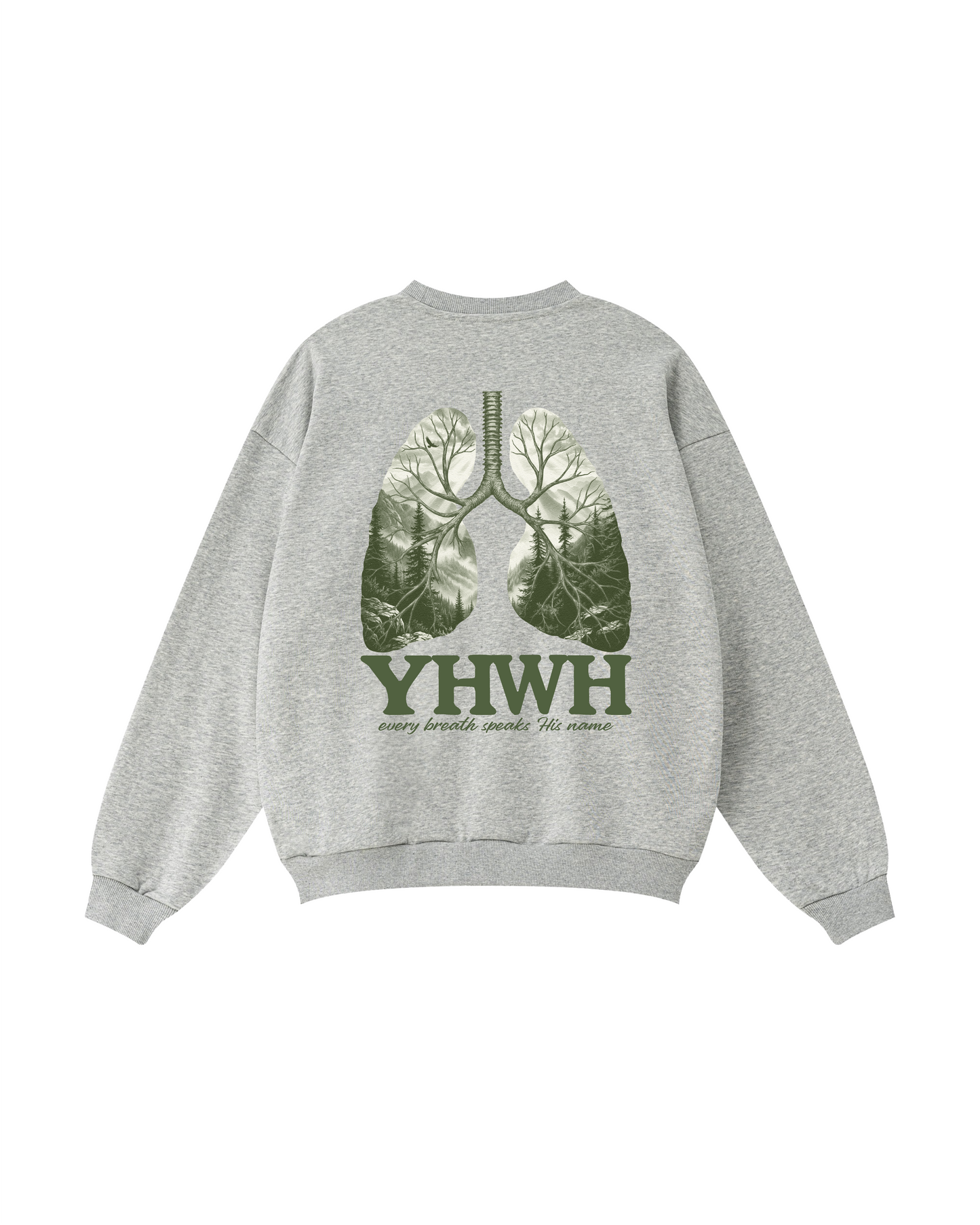 YHWH Every Breath Speaks His Name Crewneck