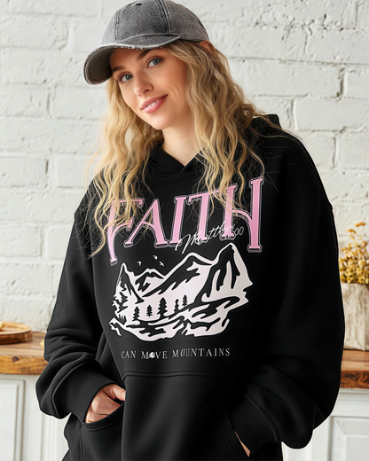 Faith Can Move Mountains Hoodie Two-Piece Set