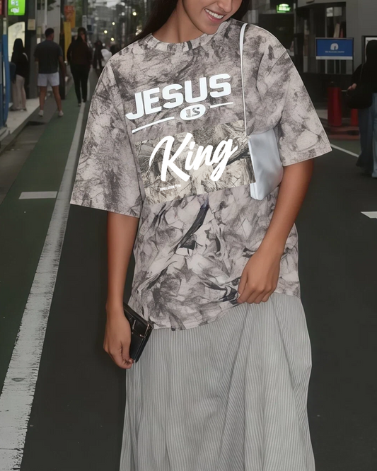 JESUS IS KING Camo Tee
