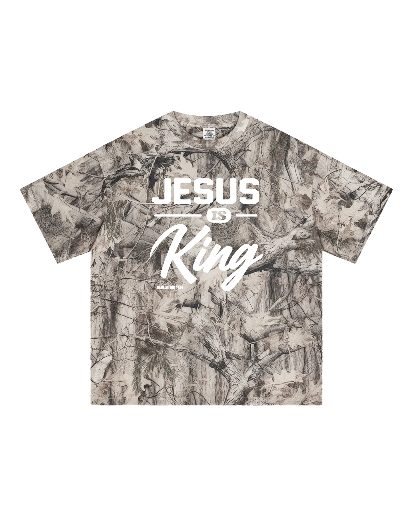 JESUS IS KING Camo Tee