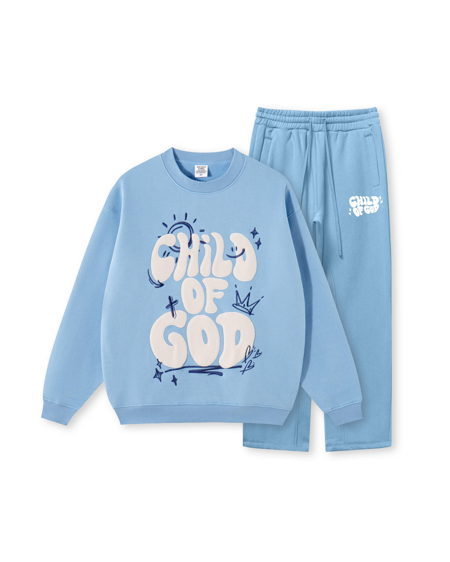 Child Of God Crewneck Two-Piece Set