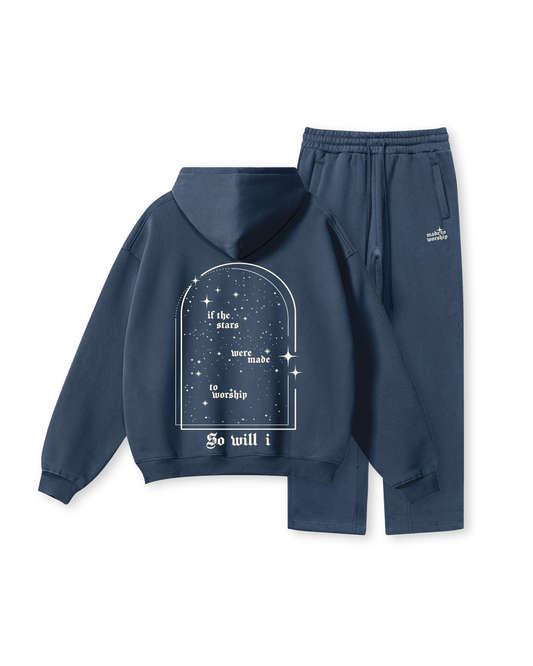 MADE TO WORSHIP Hoodie Two-Piece Set