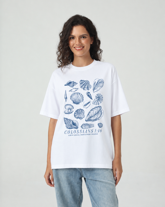 Colossians 1:16 Seashell Collection Tee