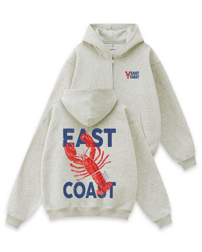East Coast Lobster Zip-Up Hoodie