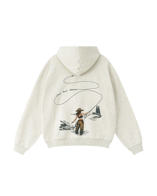 Women Who Fly Fish Hoodie