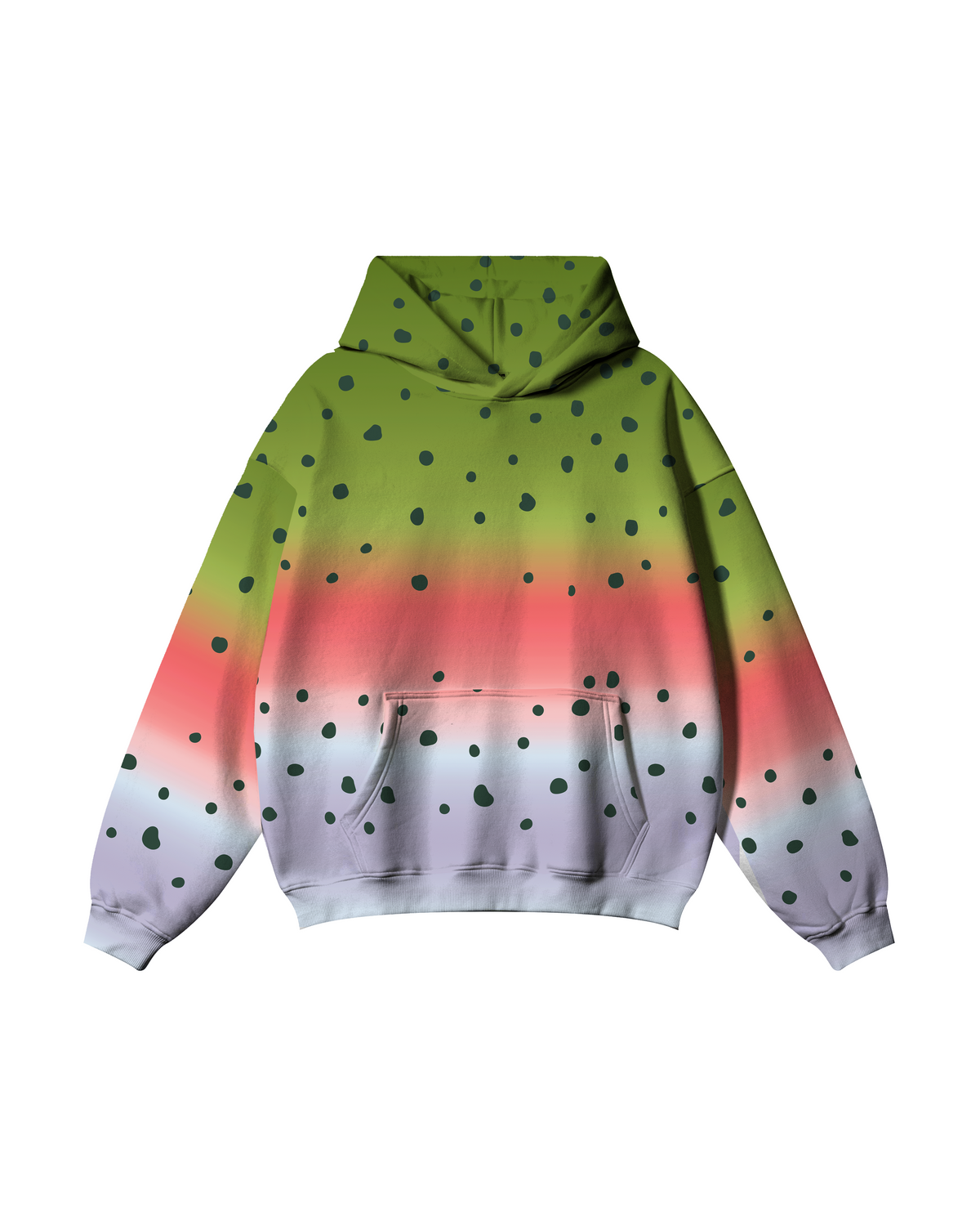 Colors of the Current Rainbow Trout Hoodie