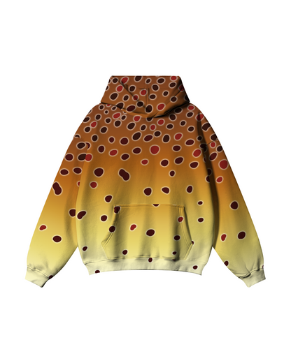 The River’s Golden Hour Brown Trout Hoodie