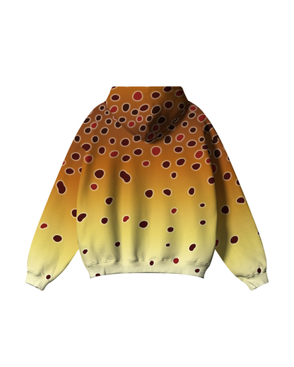 The River’s Golden Hour Brown Trout Hoodie