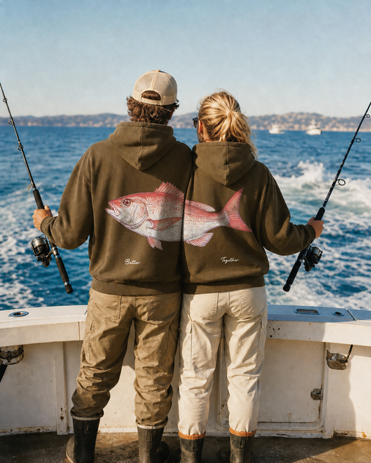 Better Together Red Snapper Couple Hoodie Set