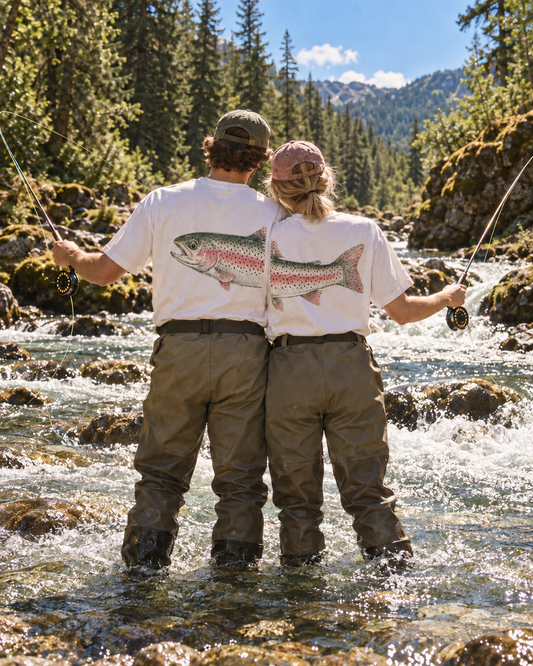 Better Together Rainbow Trout Couple T-Shirt Set