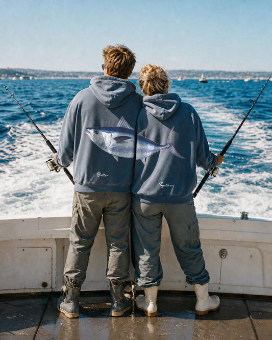 Better Together Bluefin Tuna Couple Unisex Hoodie Set