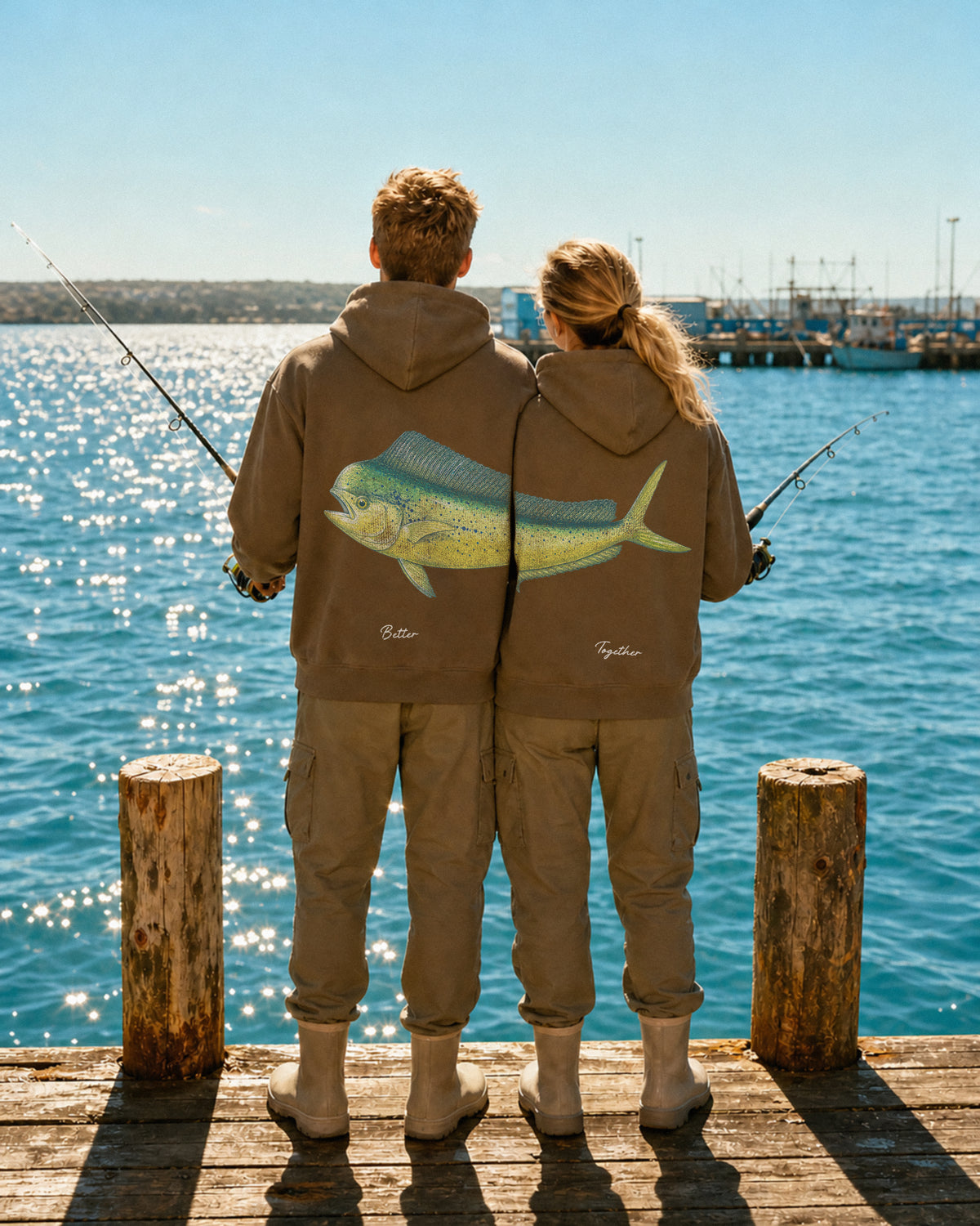 Better Together Mahi Mahi Couple Unisex Hoodie Set